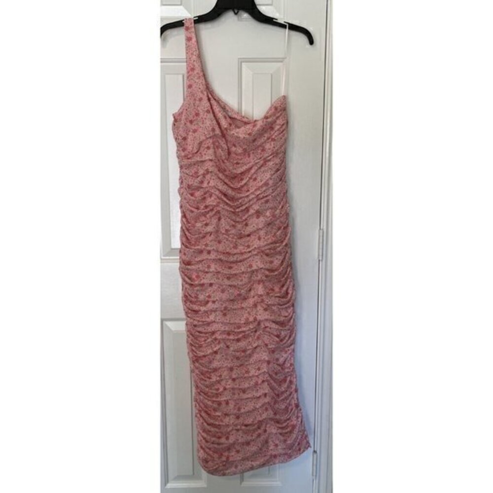 NWT Likely TASH DRESS Color: Roseshadow Mult, Pink, Floral/ One Shoulder Size 14 - Picture 13 of 16